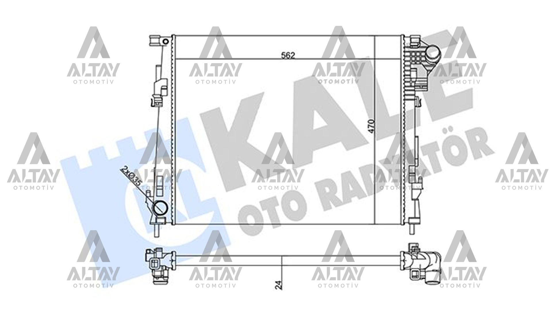 Renault Trafic Su Radyatörü Radyatör Su Iı OEM 8200411166